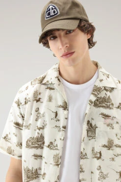 Woolrich Camicia Zavikon A Maniche Corte - Uomo - Bianco -Offerta Economica Vestiario CFWOSI0104MRUT2912 8743 3