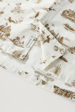 Woolrich Camicia Zavikon A Maniche Corte - Uomo - Bianco -Offerta Economica Vestiario CFWOSI0104MRUT2912 8743 8