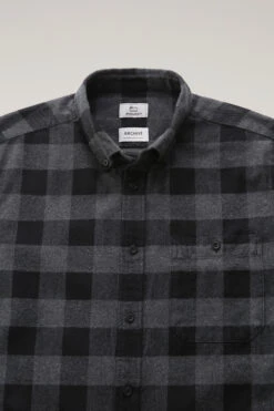 Woolrich Camicia Trout Run A Quadri In Flanella - Uomo - Nero -Offerta Economica Vestiario CFWOSI0107MRUT3104 1084 5