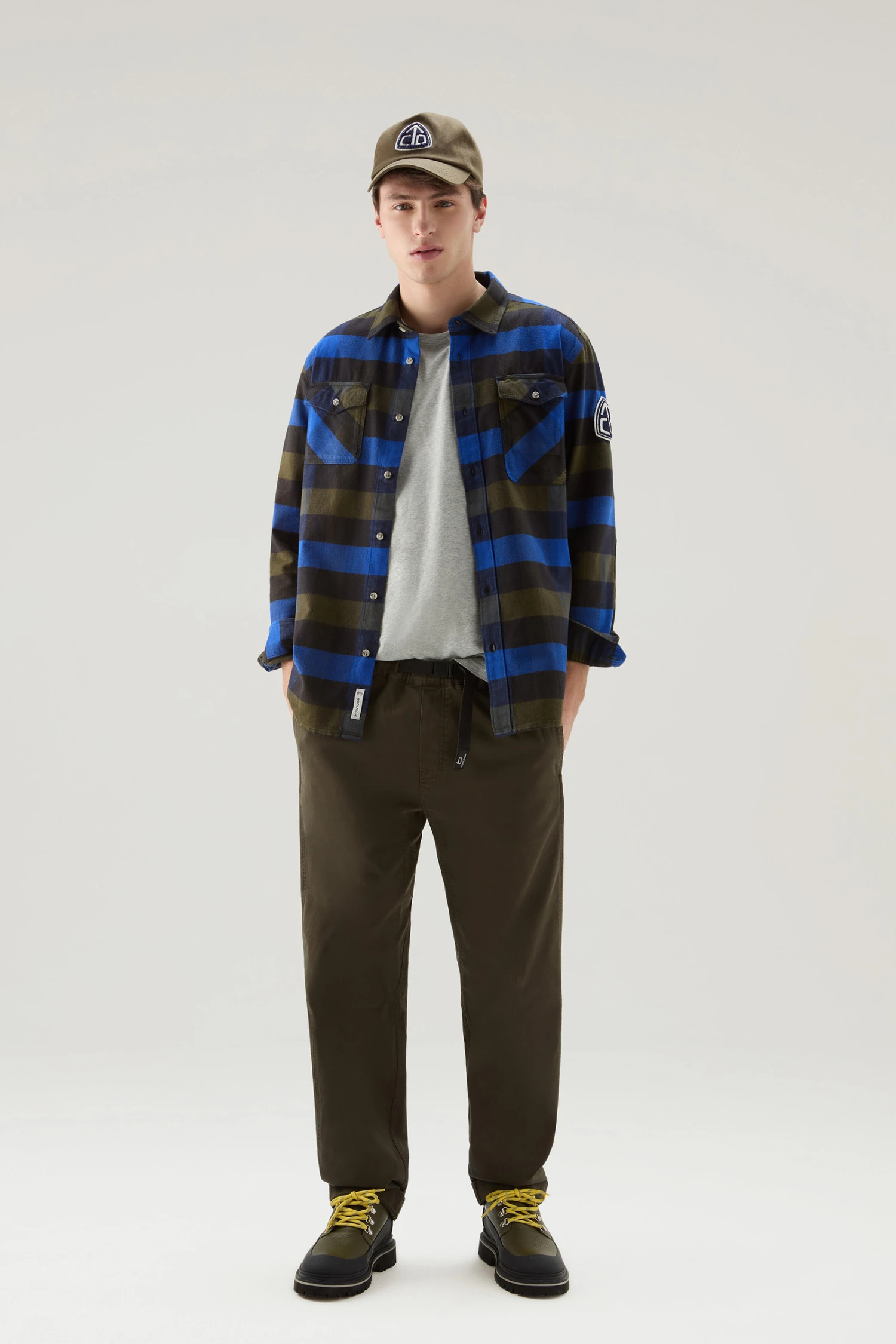 Woolrich Camicia U.S. Trails A Quadri In Flanella - Uomo - Blu 4 Woolrich Camicia U.S. Trails A Quadri In Flanella - Uomo - Blu - immagine 2