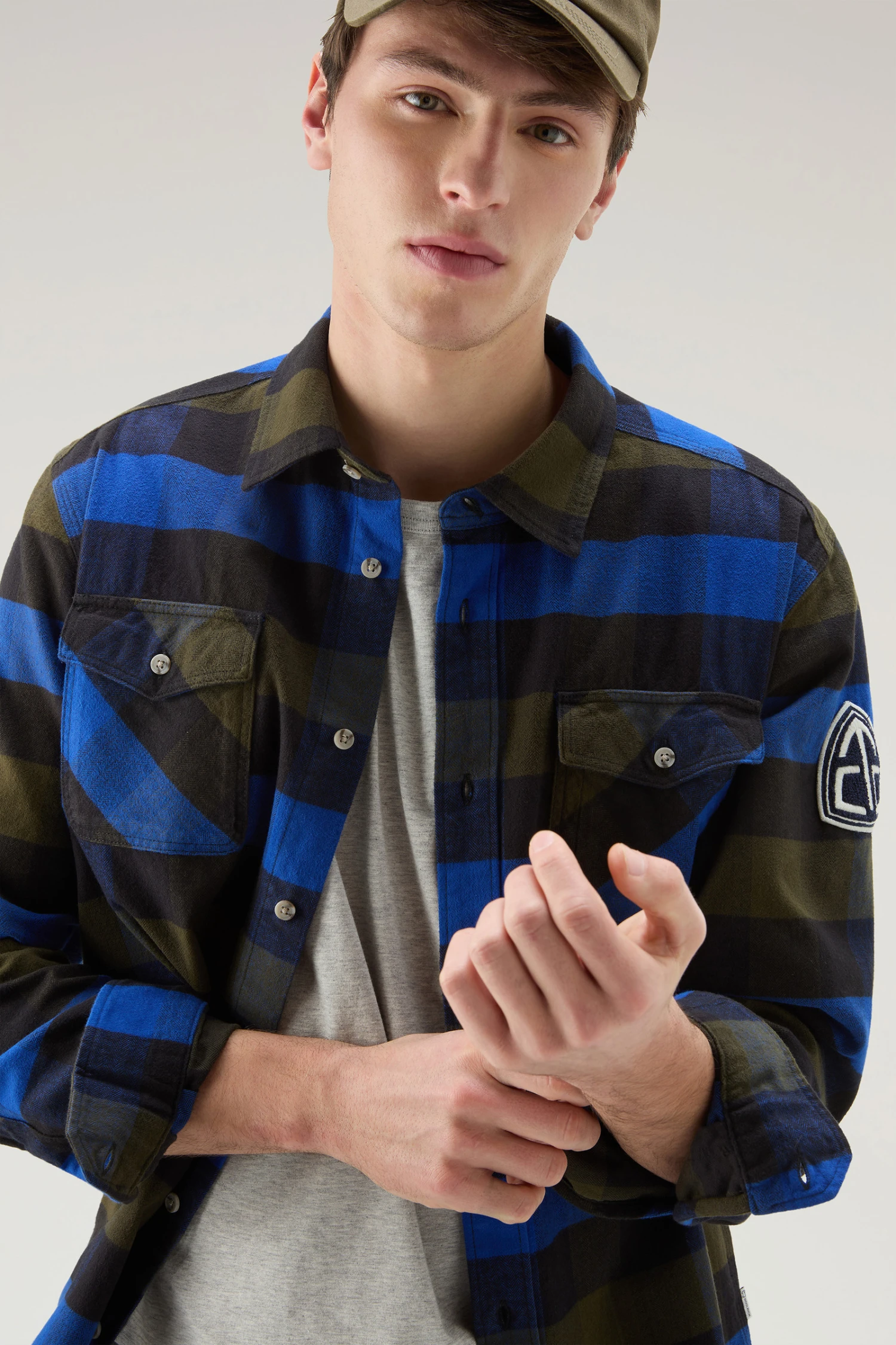 Woolrich Camicia U.S. Trails A Quadri In Flanella - Uomo - Blu 6 Woolrich Camicia U.S. Trails A Quadri In Flanella - Uomo - Blu - immagine 4