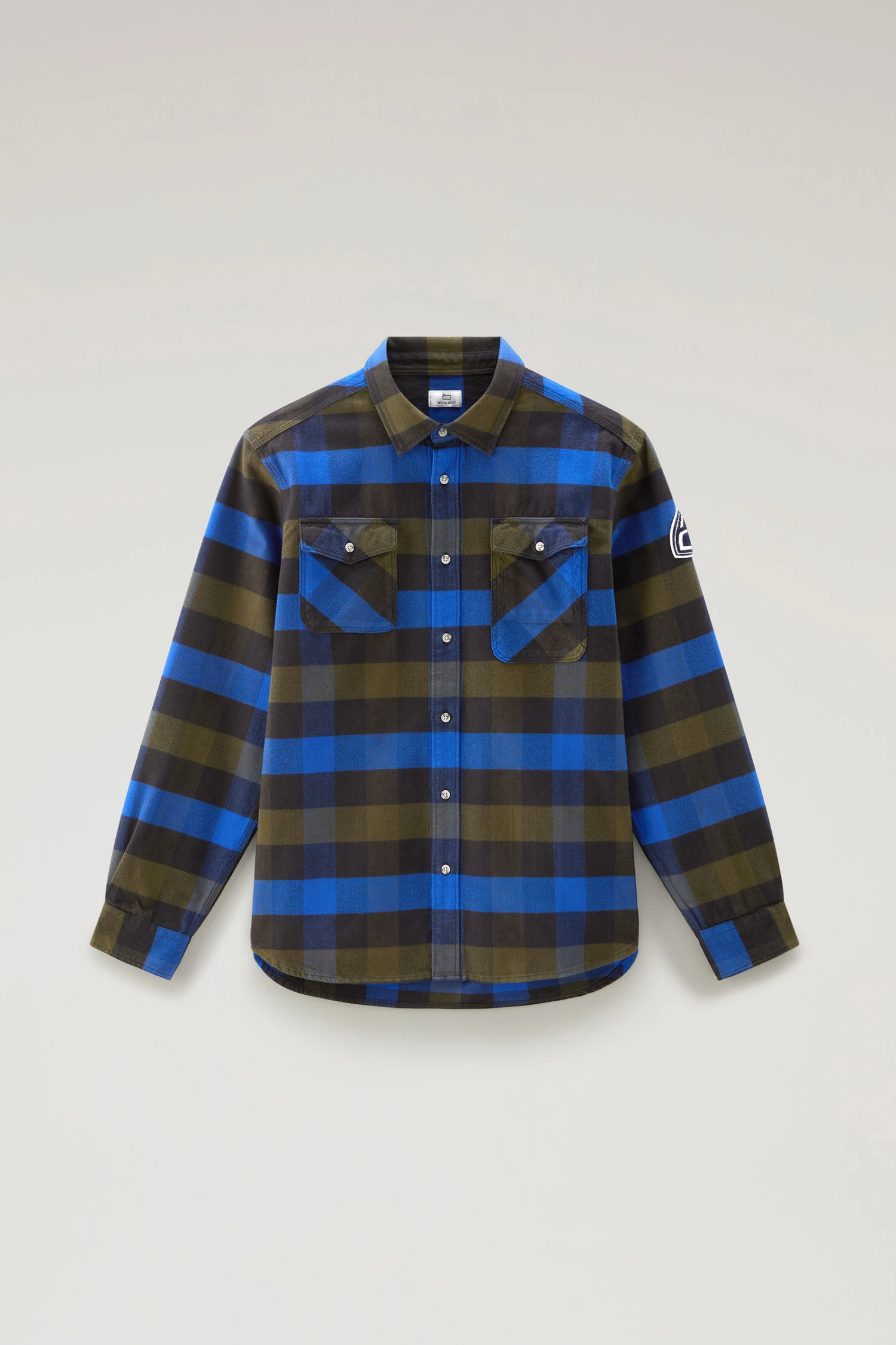 Woolrich Camicia U.S. Trails A Quadri In Flanella - Uomo - Blu 7 Woolrich Camicia U.S. Trails A Quadri In Flanella - Uomo - Blu - immagine 5