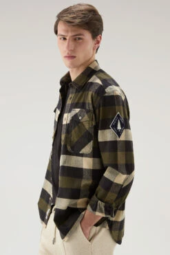 Woolrich Camicia U.S. Trails A Quadri In Flanella - Uomo - Verde 14 Woolrich Camicia U.S. Trails A Quadri In Flanella - Uomo - Verde -Offerta Economica Vestiario CFWOSI0108MRUT3452 6474 3