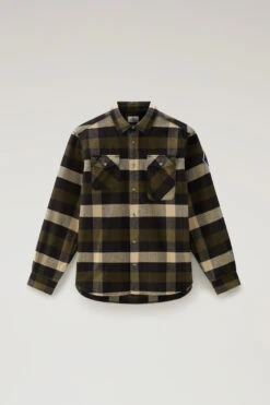 Woolrich Camicia U.S. Trails A Quadri In Flanella - Uomo - Verde 15 Woolrich Camicia U.S. Trails A Quadri In Flanella - Uomo - Verde -Offerta Economica Vestiario CFWOSI0108MRUT3452 6474 4