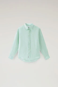 Woolrich Camicia In Puro Lino Tinta In Capo - Uomo - Verde 15 Woolrich Camicia In Puro Lino Tinta In Capo - Uomo - Verde -Offerta Economica Vestiario CFWOSI0113MRUT3372 6585 4