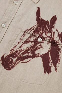 Camicia In Flanella Con Stampa Western - One Of These Days / Woolrich - Uomo - Bianco -Offerta Economica Vestiario CFWOSI0114MRUT3278 801 7