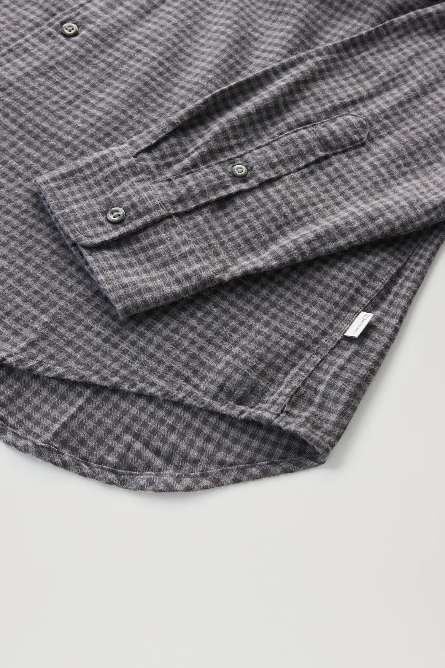 Woolrich Camicia A Quadri In Flanella Leggera - Uomo - Grigio 5 Woolrich Camicia A Quadri In Flanella Leggera - Uomo - Grigio - immagine 3