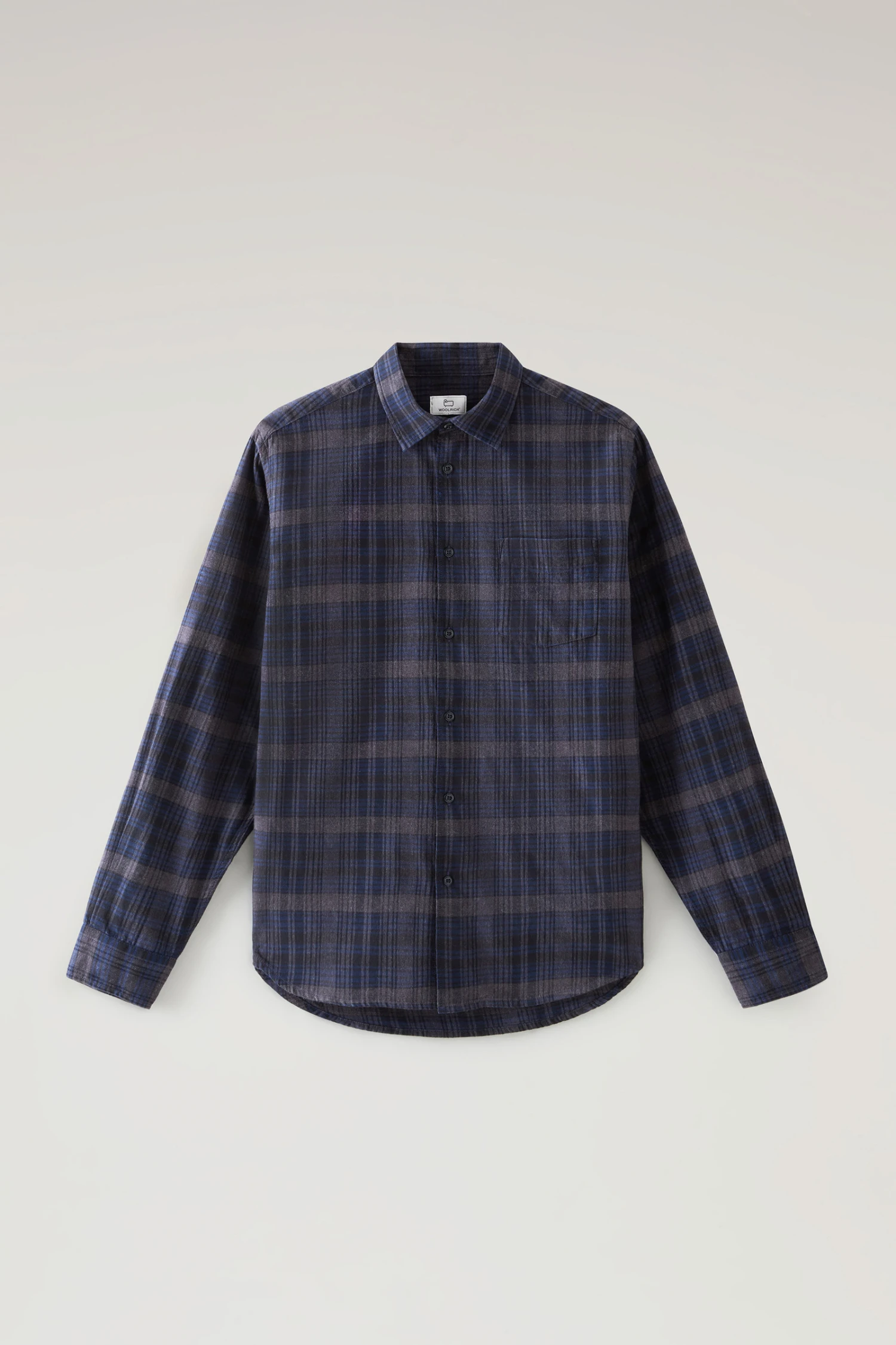 Woolrich Camicia A Quadri In Flanella Leggera - Uomo - Blu 7 Woolrich Camicia A Quadri In Flanella Leggera - Uomo - Blu - immagine 5
