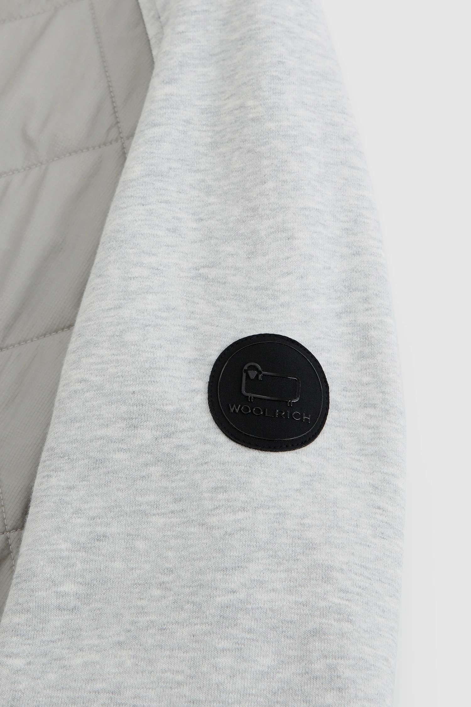 Woolrich Felpa Full-zip Con Cappuccio E Trapuntatura In Crinkle Nylon - Uomo - Grigio 8 Woolrich Felpa Full-zip Con Cappuccio E Trapuntatura In Crinkle Nylon - Uomo - Grigio - immagine 6