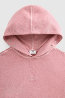 Woolrich Felpa Con Cappuccio In Cotone Tinto In Capo - Uomo - Rosa -Offerta Economica Vestiario CFWOSW0126MRUT2915 4355 4