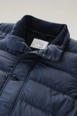Woolrich Giacca Ibrida In Misto Lana E Trapuntata Frontalmente - Uomo - Blu -Offerta Economica Vestiario CFWOSW0145MRUT2849 3989 5