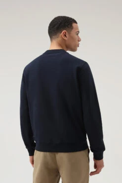 Woolrich Felpa Girocollo Classic Leggera - Unisex - Blu -Offerta Economica Vestiario CFWOSW0151MRUT3249 3989 2