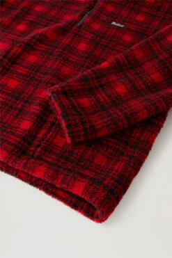 Felpa In Sherpa Di Misto Lana Con Mezza Zip Serving The People / Woolrich - Uomo - Rosso -Offerta Economica Vestiario CFWOSW0157MRUT3291 593 6