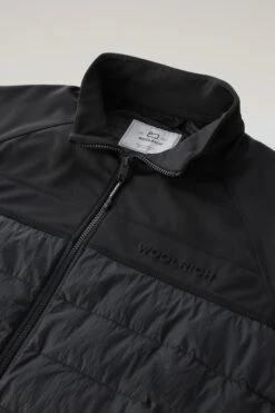 Woolrich Felpa Ibrida Con Zip In Softshell E Nylon Crinkle - Uomo - Nero -Offerta Economica Vestiario CFWOSW0173MRUT2873 100 5