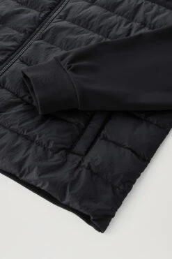 Woolrich Felpa Ibrida Con Zip In Softshell E Nylon Crinkle - Uomo - Nero -Offerta Economica Vestiario CFWOSW0173MRUT2873 100 7