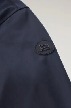 Woolrich Felpa Con Zip In Softshell Con Cappuccio - Uomo - Blu -Offerta Economica Vestiario CFWOSW0174MRUT2873 3989 6