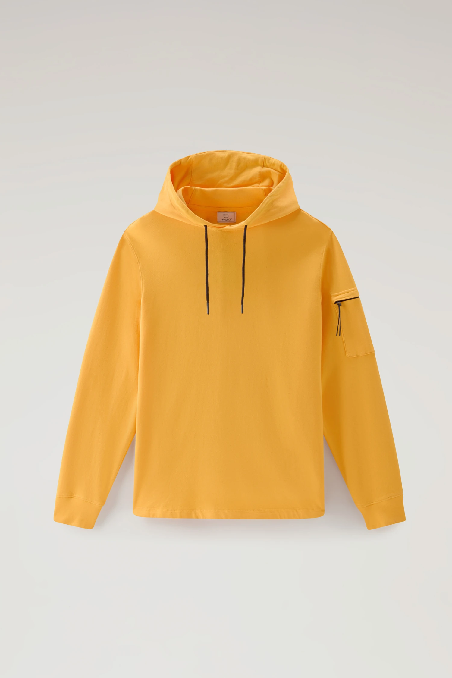 Woolrich Felpa In Puro Cotone Con Tasca Con Zip - Uomo - Giallo 7 Woolrich Felpa In Puro Cotone Con Tasca Con Zip - Uomo - Giallo - immagine 5