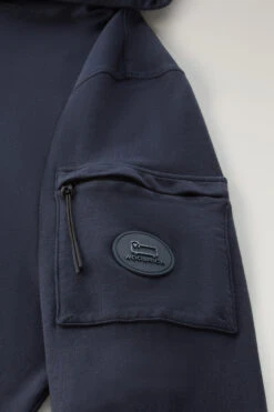 Woolrich Felpa In Puro Cotone Con Tasca Con Zip - Uomo - Blu 17 Woolrich Felpa In Puro Cotone Con Tasca Con Zip - Uomo - Blu -Offerta Economica Vestiario CFWOSW0175MRUT3354 3989 6