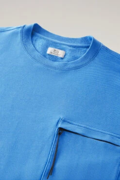 Woolrich Felpa Girocollo In Puro Cotone Con Tasca Con Zip - Uomo - Blu 17 Woolrich Felpa Girocollo In Puro Cotone Con Tasca Con Zip - Uomo - Blu -Offerta Economica Vestiario CFWOSW0176MRUT3354 31066 5