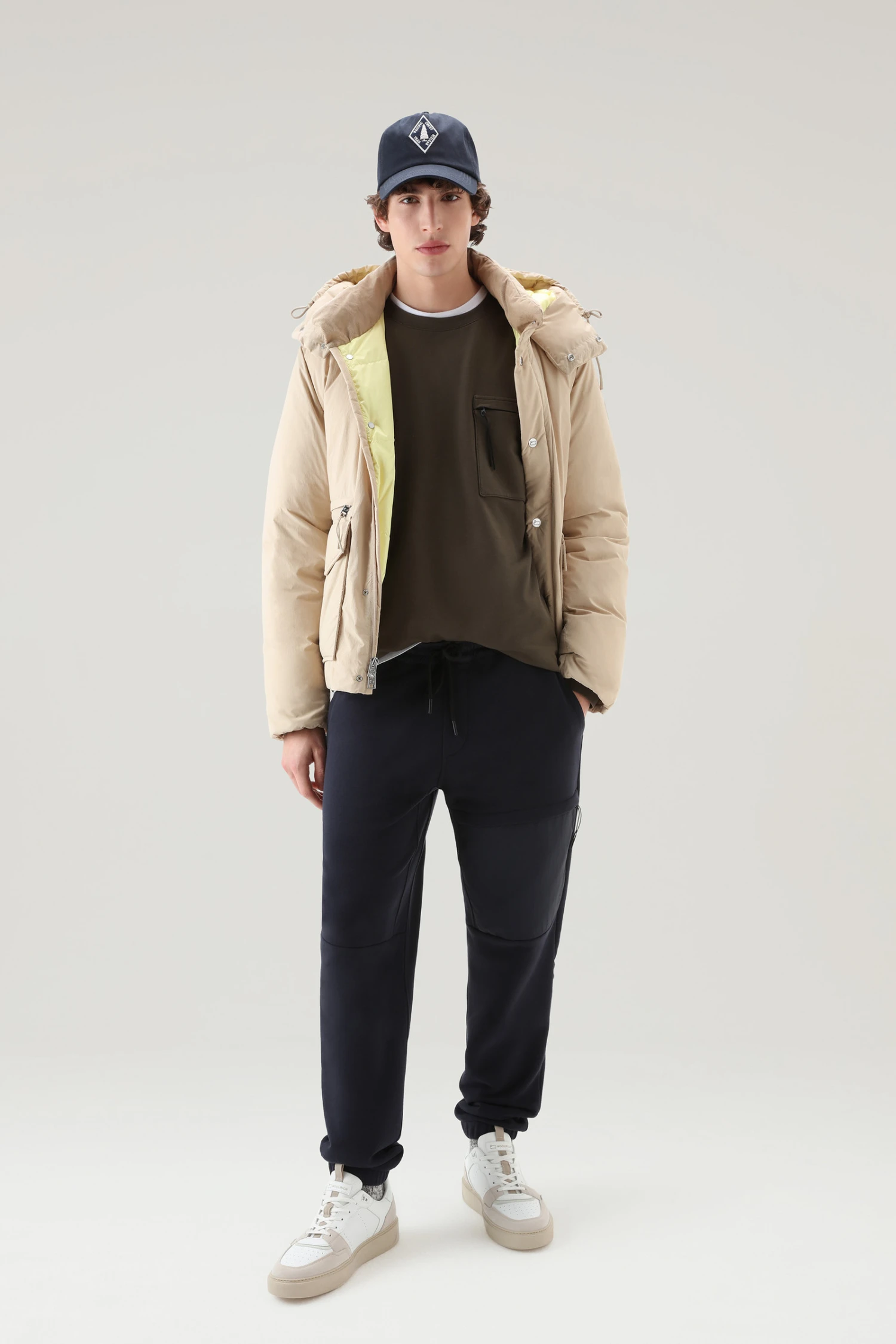 Woolrich Felpa Girocollo In Puro Cotone Con Tasca Con Zip - Uomo - Verde 4 Woolrich Felpa Girocollo In Puro Cotone Con Tasca Con Zip - Uomo - Verde - immagine 2