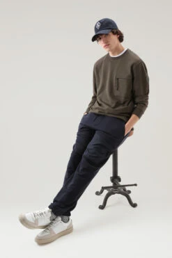 Woolrich Felpa Girocollo In Puro Cotone Con Tasca Con Zip - Uomo - Verde 15 Woolrich Felpa Girocollo In Puro Cotone Con Tasca Con Zip - Uomo - Verde -Offerta Economica Vestiario CFWOSW0176MRUT3354 614 3