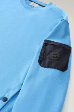Woolrich Felpa Girocollo In Misto Cotone Con Tasche - Uomo - Blu 18 Woolrich Felpa Girocollo In Misto Cotone Con Tasche - Uomo - Blu -Offerta Economica Vestiario CFWOSW0179MRUT3164 31068 6