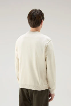 Woolrich Felpa Girocollo In Misto Cotone Con Tasche - Uomo - Bianco 13 Woolrich Felpa Girocollo In Misto Cotone Con Tasche - Uomo - Bianco -Offerta Economica Vestiario CFWOSW0179MRUT3164 8743 2