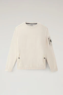 Woolrich Felpa Girocollo In Misto Cotone Con Tasche - Uomo - Bianco 15 Woolrich Felpa Girocollo In Misto Cotone Con Tasche - Uomo - Bianco -Offerta Economica Vestiario CFWOSW0179MRUT3164 8743 4