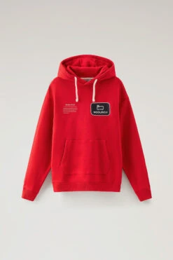 Woolrich Felpa Con Cappuccio U.S. Trails In Puro Cotone - Uomo - Rosso 15 Woolrich Felpa Con Cappuccio U.S. Trails In Puro Cotone - Uomo - Rosso -Offerta Economica Vestiario CFWOSW0184MRUT3459 5059 4