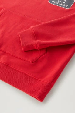 Woolrich Felpa Con Cappuccio U.S. Trails In Puro Cotone - Uomo - Rosso 17 Woolrich Felpa Con Cappuccio U.S. Trails In Puro Cotone - Uomo - Rosso -Offerta Economica Vestiario CFWOSW0184MRUT3459 5059 6