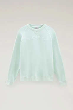 Woolrich Felpa Varsity Girocollo In Puro Cotone Tinto In Capo - Uomo - Verde 14 Woolrich Felpa Varsity Girocollo In Puro Cotone Tinto In Capo - Uomo - Verde -Offerta Economica Vestiario CFWOSW0187MRUT3470 6585 4