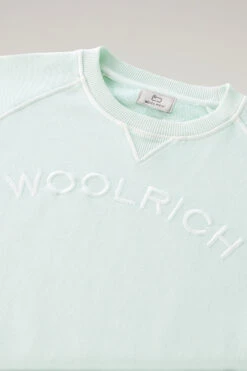 Woolrich Felpa Varsity Girocollo In Puro Cotone Tinto In Capo - Uomo - Verde 15 Woolrich Felpa Varsity Girocollo In Puro Cotone Tinto In Capo - Uomo - Verde -Offerta Economica Vestiario CFWOSW0187MRUT3470 6585 5