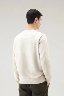 Woolrich Felpa Varsity Girocollo In Puro Cotone Tinto In Capo - Uomo - Bianco 12 Woolrich Felpa Varsity Girocollo In Puro Cotone Tinto In Capo - Uomo - Bianco -Offerta Economica Vestiario CFWOSW0187MRUT3470 8743 2