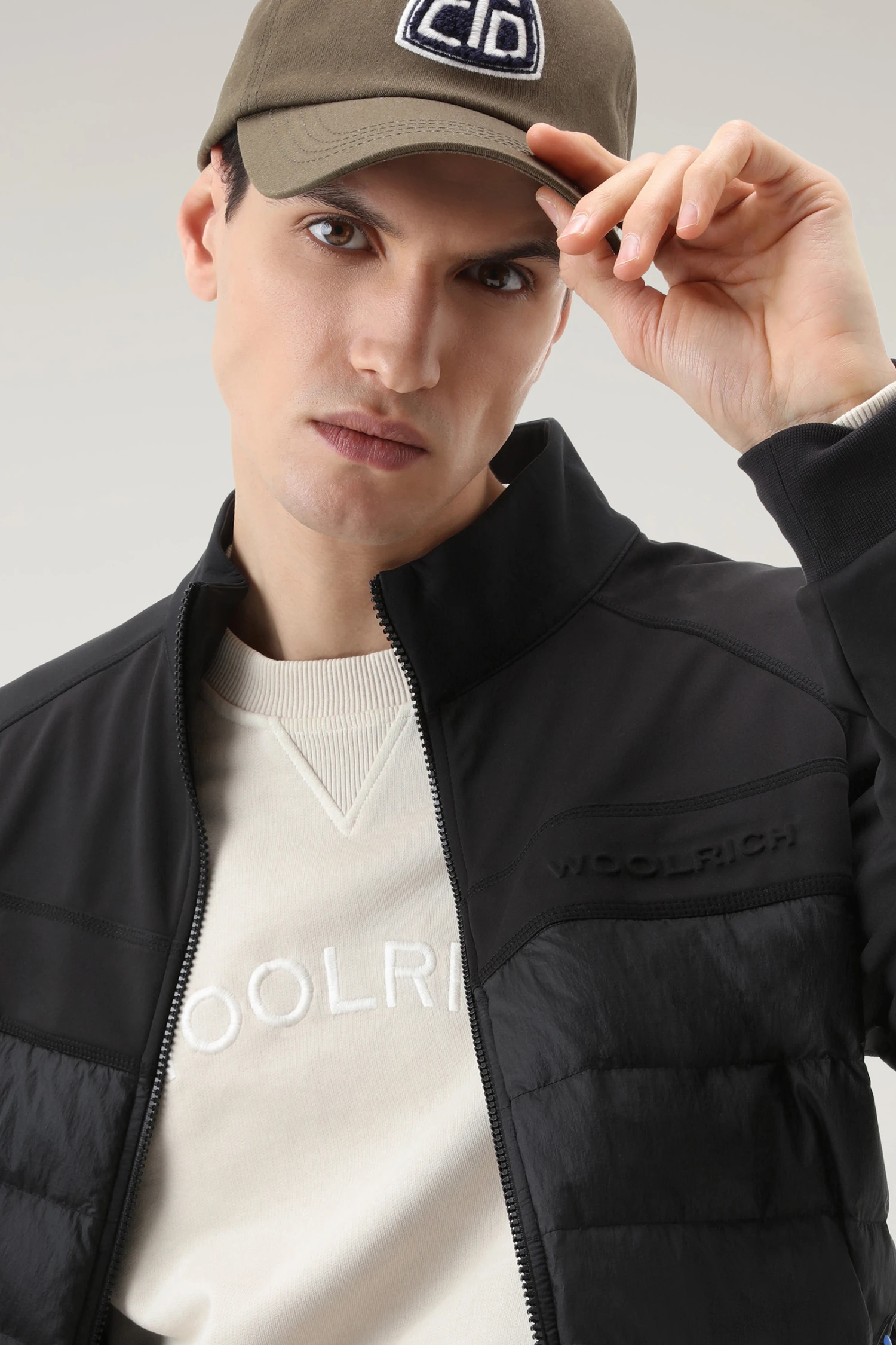 Woolrich Felpa Varsity Girocollo In Puro Cotone Tinto In Capo - Uomo - Bianco 6 Woolrich Felpa Varsity Girocollo In Puro Cotone Tinto In Capo - Uomo - Bianco - immagine 4