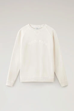 Woolrich Felpa Varsity Girocollo In Puro Cotone Tinto In Capo - Uomo - Bianco 14 Woolrich Felpa Varsity Girocollo In Puro Cotone Tinto In Capo - Uomo - Bianco -Offerta Economica Vestiario CFWOSW0187MRUT3470 8743 4