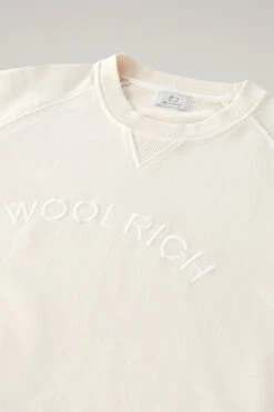 Woolrich Felpa Varsity Girocollo In Puro Cotone Tinto In Capo - Uomo - Bianco 15 Woolrich Felpa Varsity Girocollo In Puro Cotone Tinto In Capo - Uomo - Bianco -Offerta Economica Vestiario CFWOSW0187MRUT3470 8743 5