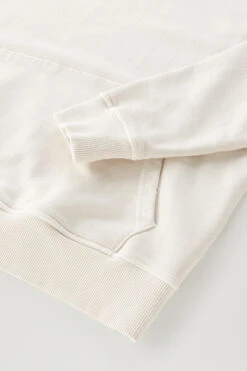 Woolrich Felpa Con Cappuccio Varsity In Puro Cotone Tinto In Capo - Uomo - Bianco -Offerta Economica Vestiario CFWOSW0188MRUT3470 8743 6