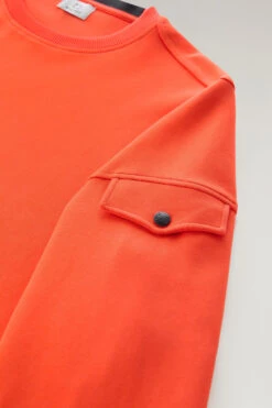 Woolrich Felpa Girocollo In Misto Cotone Elasticizzato - Uomo - Rosso -Offerta Economica Vestiario CFWOSW0198MRUT3497 5492 6