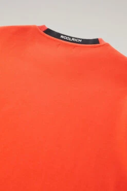 Woolrich Felpa Girocollo In Misto Cotone Elasticizzato - Uomo - Rosso -Offerta Economica Vestiario CFWOSW0198MRUT3497 5492 7