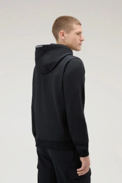 Woolrich Felpa Interlock In Misto Cotone Elasticizzato - Uomo - Nero -Offerta Economica Vestiario CFWOSW0199MRUT3497 100 2