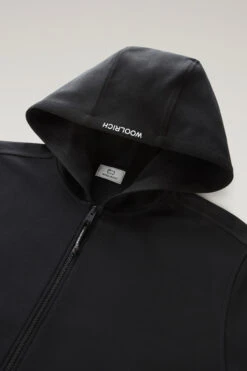 Woolrich Felpa Interlock In Misto Cotone Elasticizzato - Uomo - Nero -Offerta Economica Vestiario CFWOSW0199MRUT3497 100 5