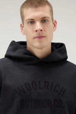 Woolrich Felpa Con Cappuccio In Puro Cotone - Uomo - Nero 12 Woolrich Felpa Con Cappuccio In Puro Cotone - Uomo - Nero -Offerta Economica Vestiario CFWOSW0202MRUT3290 100 3