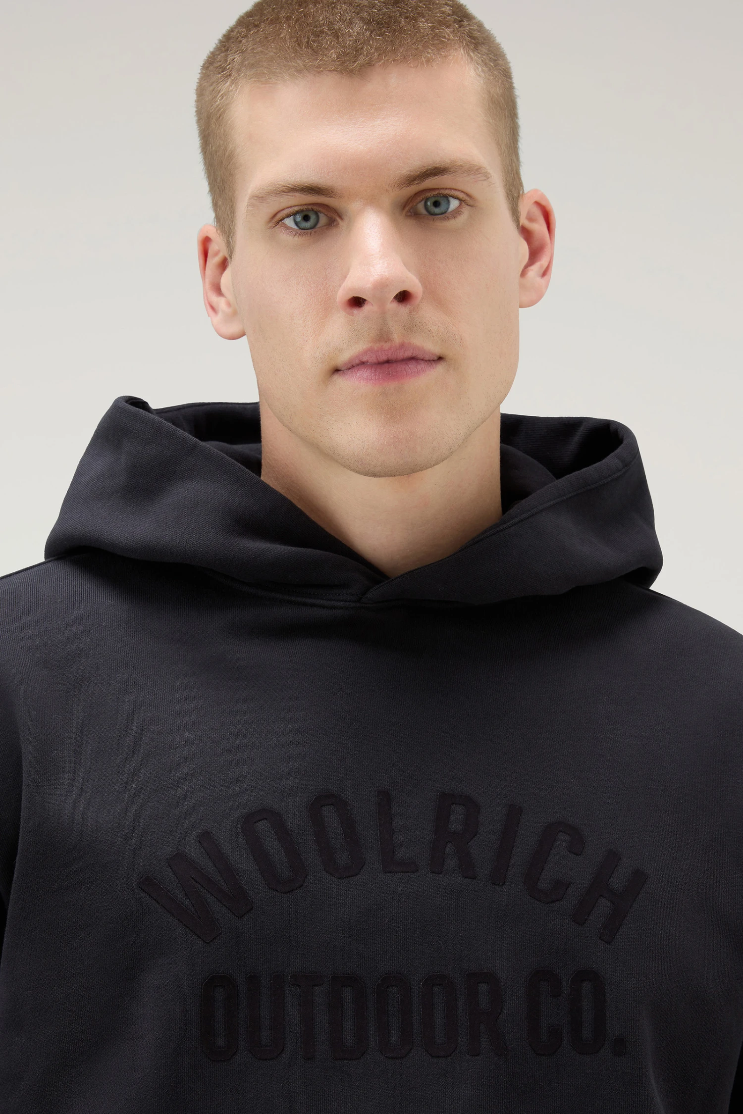 Woolrich Felpa Con Cappuccio In Puro Cotone - Uomo - Nero 6 Woolrich Felpa Con Cappuccio In Puro Cotone - Uomo - Nero - immagine 4