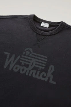 Woolrich Felpa Girocollo In Puro Cotone - Uomo - Nero -Offerta Economica Vestiario CFWOSW0211MRUT3290 100 5