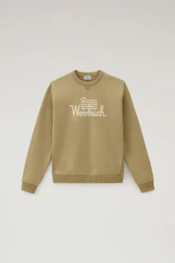 Woolrich Felpa Girocollo In Puro Cotone - Uomo - Marrone -Offerta Economica Vestiario CFWOSW0211MRUT3290 7389 4