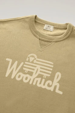 Woolrich Felpa Girocollo In Puro Cotone - Uomo - Marrone -Offerta Economica Vestiario CFWOSW0211MRUT3290 7389 5