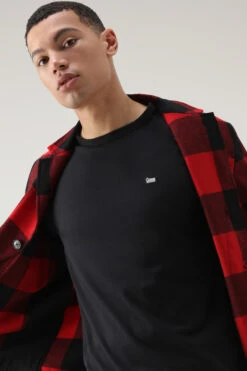 Woolrich T-shirt Sheep In Cotone - Uomo - Nero -Offerta Economica Vestiario CFWOTE0081MRUT2926 100 3