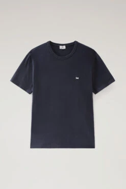 Woolrich T-shirt Sheep In Cotone - Uomo - Blu -Offerta Economica Vestiario CFWOTE0081MRUT2926 3989 4