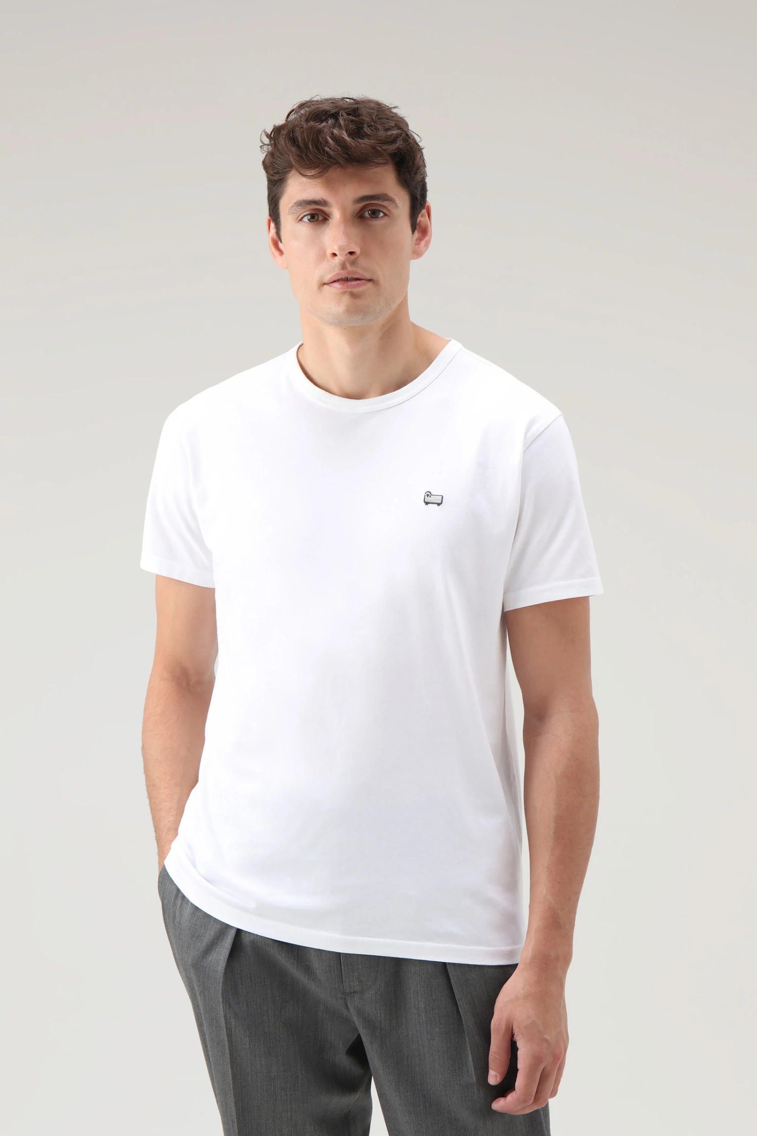 Woolrich T-shirt Sheep In Cotone - Uomo - Bianco 3 Woolrich T-shirt Sheep In Cotone - Uomo - Bianco