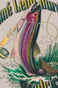 Maglietta Trout Performance A Maniche Lunghe Con Stampa Sul Retro Aimé Leon Dore / Woolrich - Uomo - Grigio -Offerta Economica Vestiario CFWOTE0086MRUT3438 1244 3